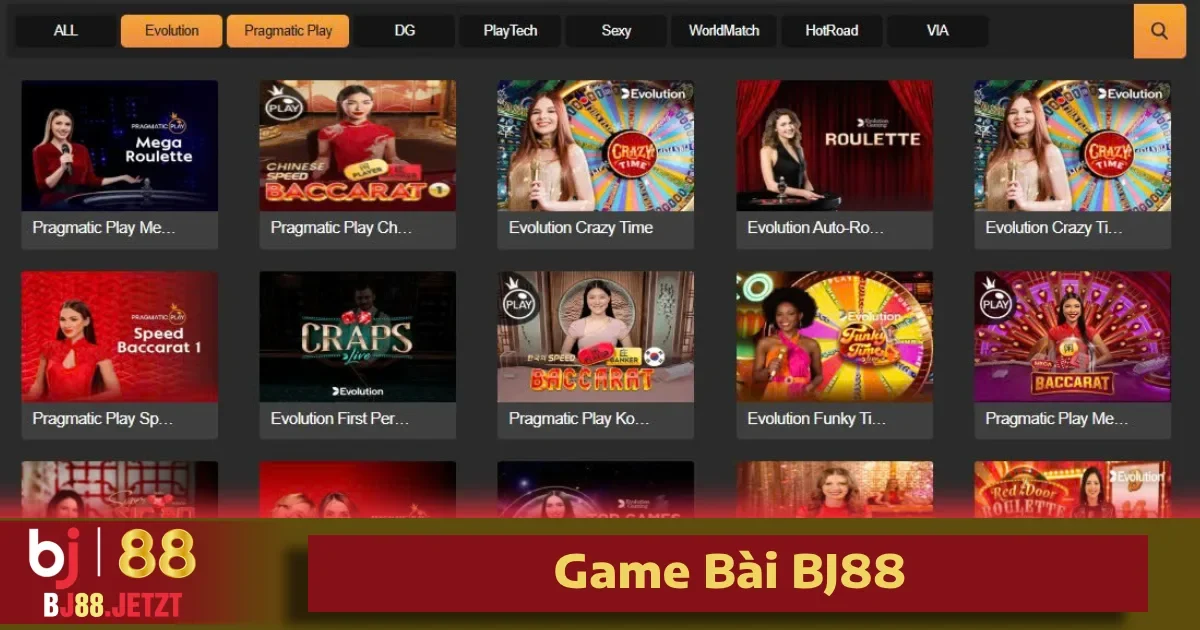Game Bài BJ88 3 danh mục game bài tại BJ88 không chỉ đa dạng về thể loại mà còn phong phú về hình thức, giúp mọi người chơi đều tìm thấy sở thích phù hợp