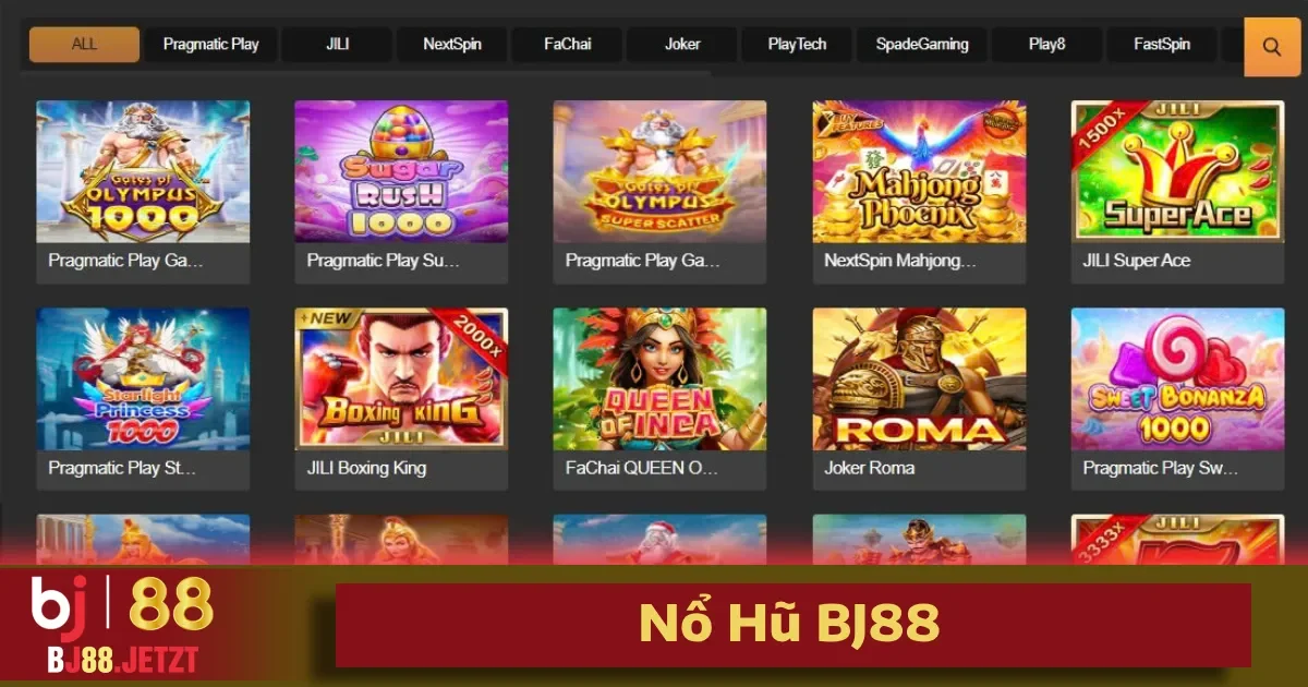 Nổ Hũ BJ88 1 Khác với các game casino truyền thống, nổ hũ BJ88 mang đến cảm giác hồi hộp căng thẳng, khi thưởng lớn có thể xuất hiện sau những vòng quay đầy kỳ vọng và may mắn.