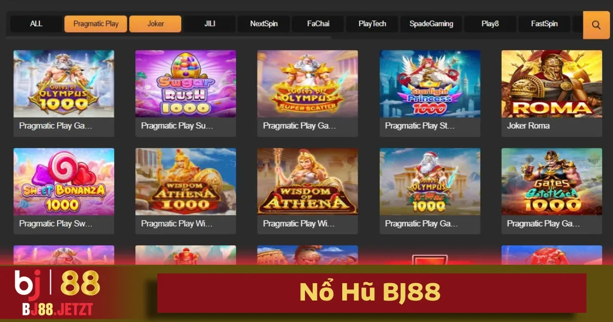 Nổ Hũ BJ88 4 Chọn game là bước đầu tiên nhưng cực kỳ quan trọng để bắt đầu chơi nổ hũ BJ88.