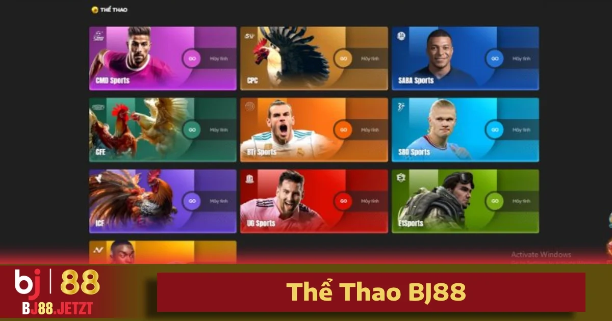 Thể thao BJ88 nổi bật với sự đa dạng về các môn thể thao, phù hợp với mọi sở thích và đam mê của người chơi
